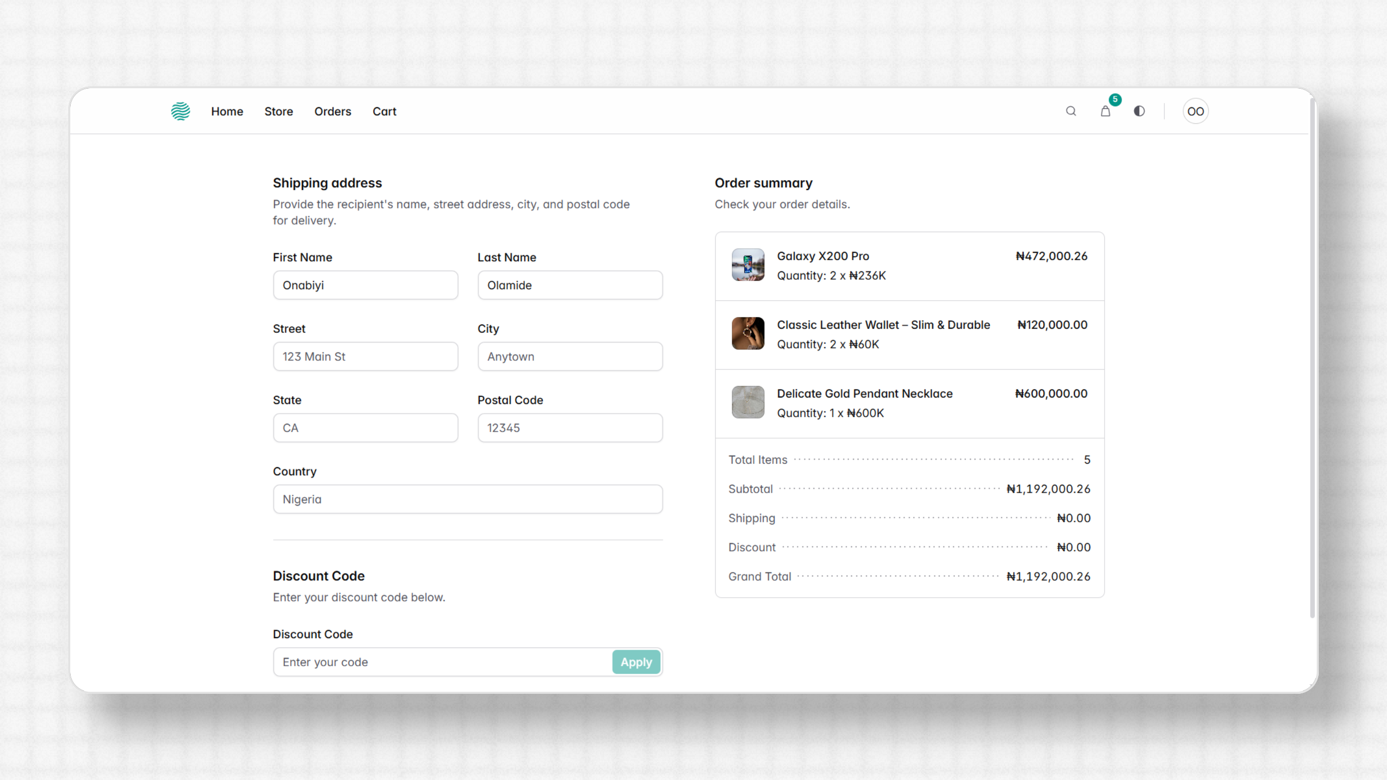 Checkout Process